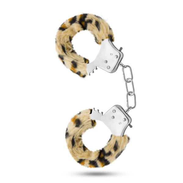 Temptasia furry leopard cuffs