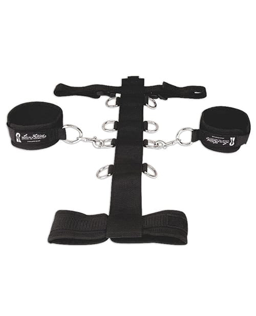 Lux fetish 3pc adjustable neck & wrist restraint set