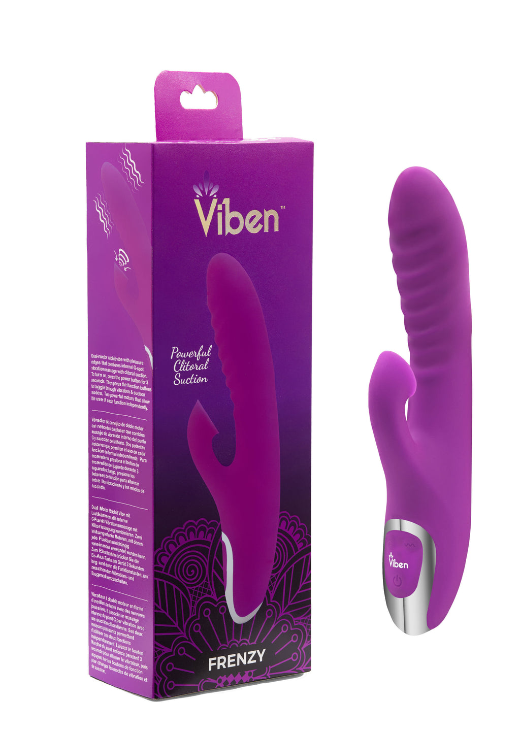 Frenzy Clitoral Suction Rabbit - Berry