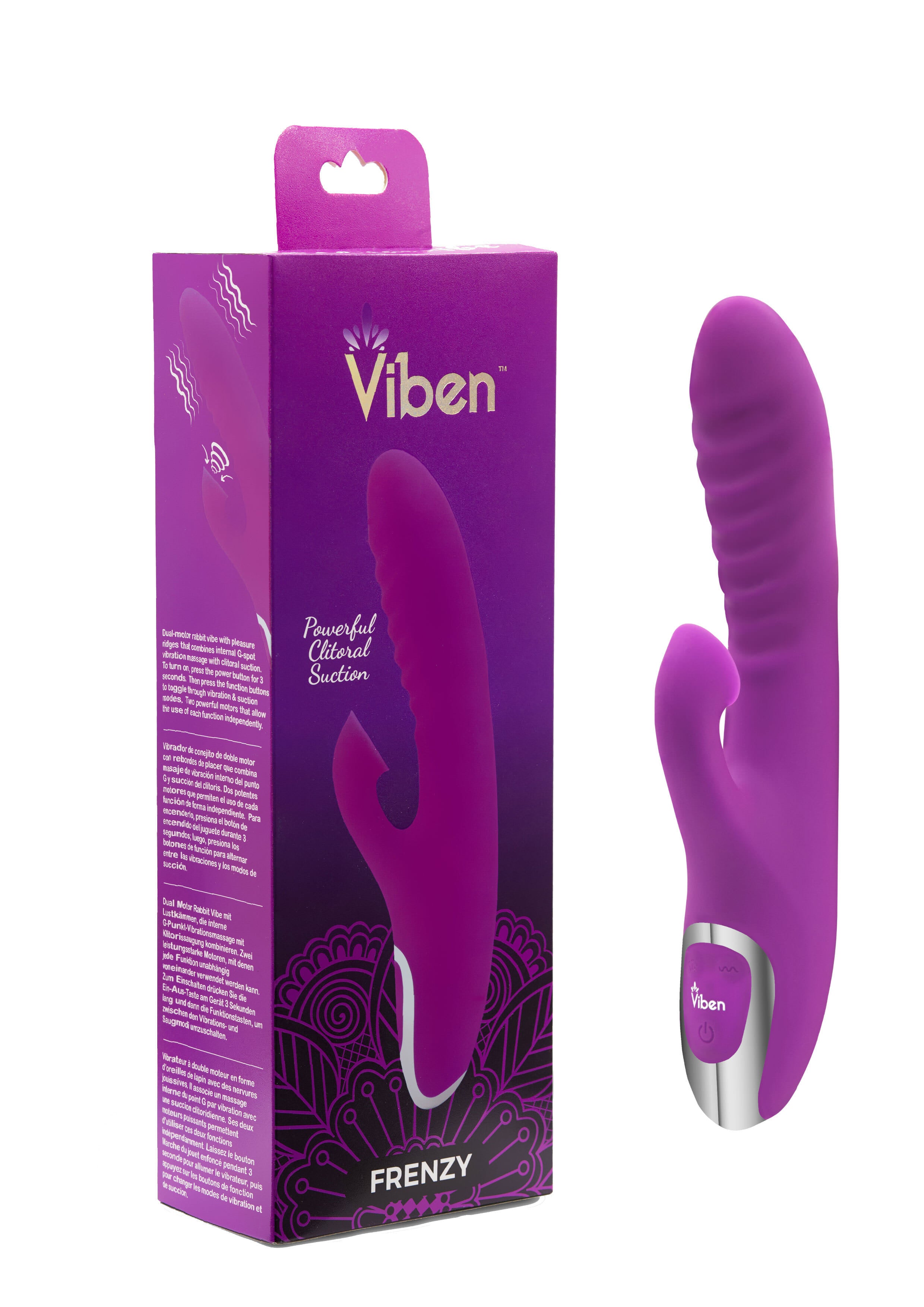Frenzy Clitoral Suction Rabbit - Berry